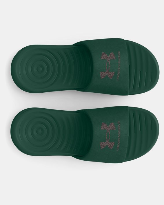 Women's UA Ansa Graphic Slides in Green image number 2
